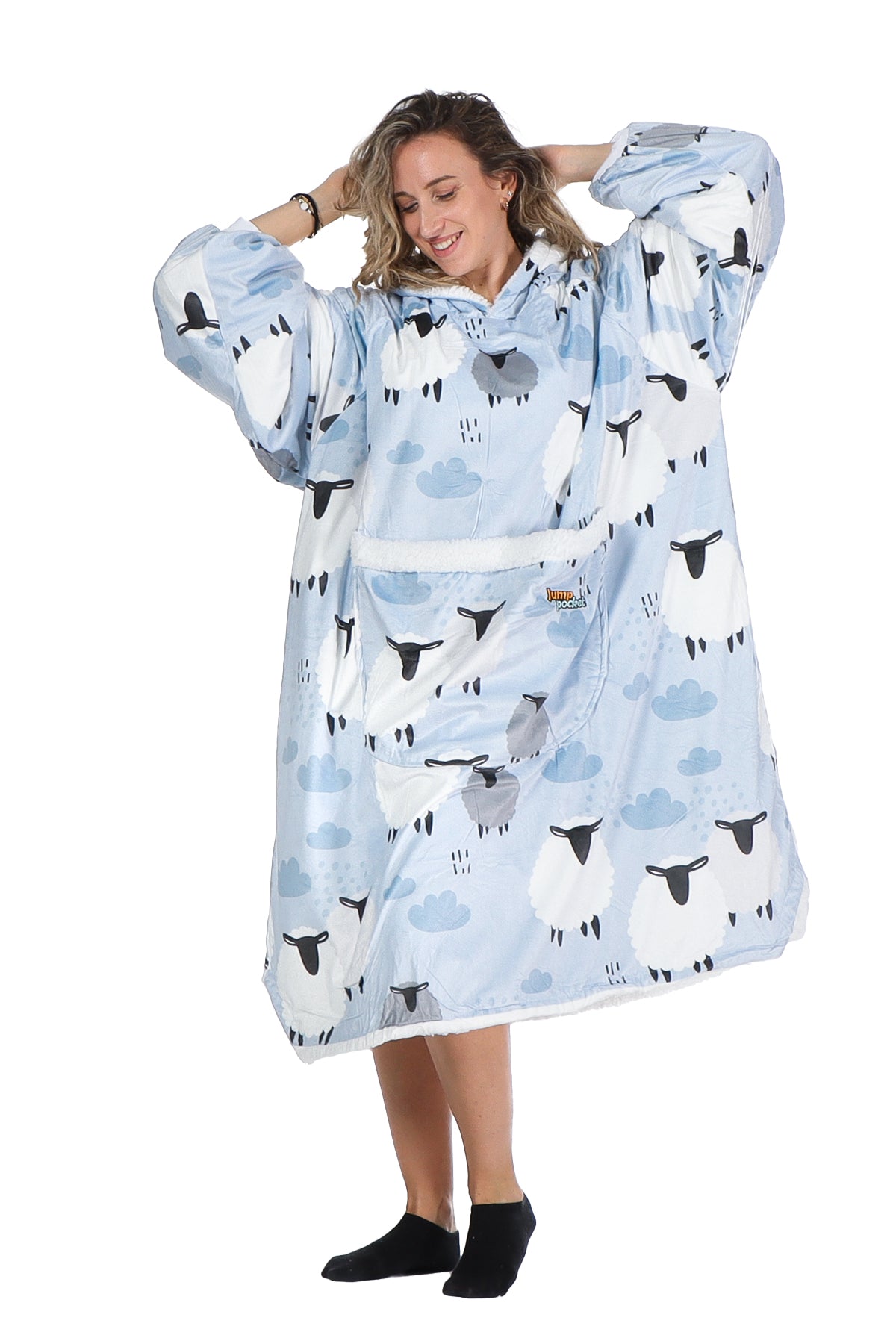 Jump Pocket Blanket Hoodies-Adult & Teen