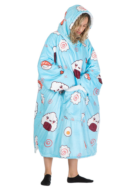 Jump Pocket Sushi Blanket Hoodie