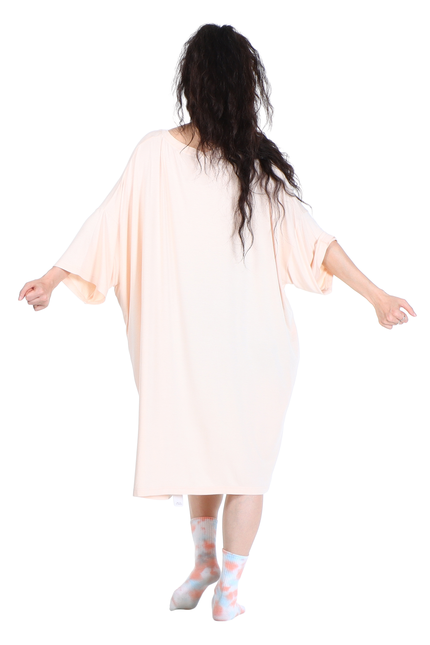 Dinosaur Jump Pocket Oversized Sleep Shirt