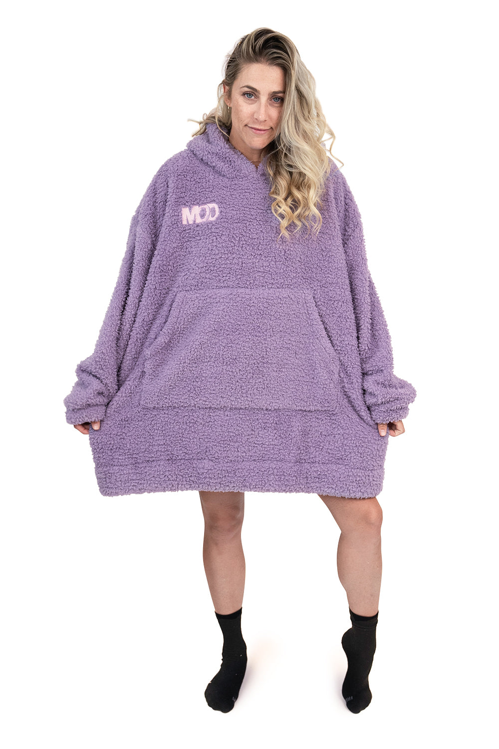 Jump Pocket MOD Couverture à capuche courte violette