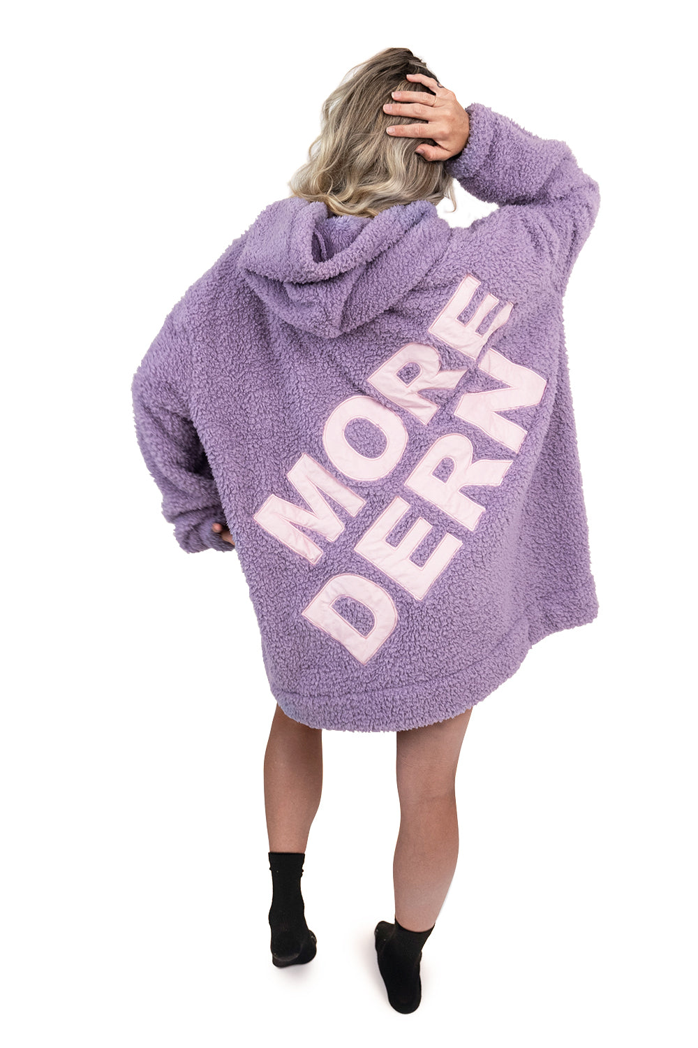 Jump Pocket MOD Couverture à capuche courte violette