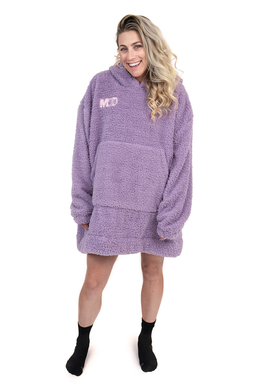 Jump Pocket MOD Couverture à capuche courte violette
