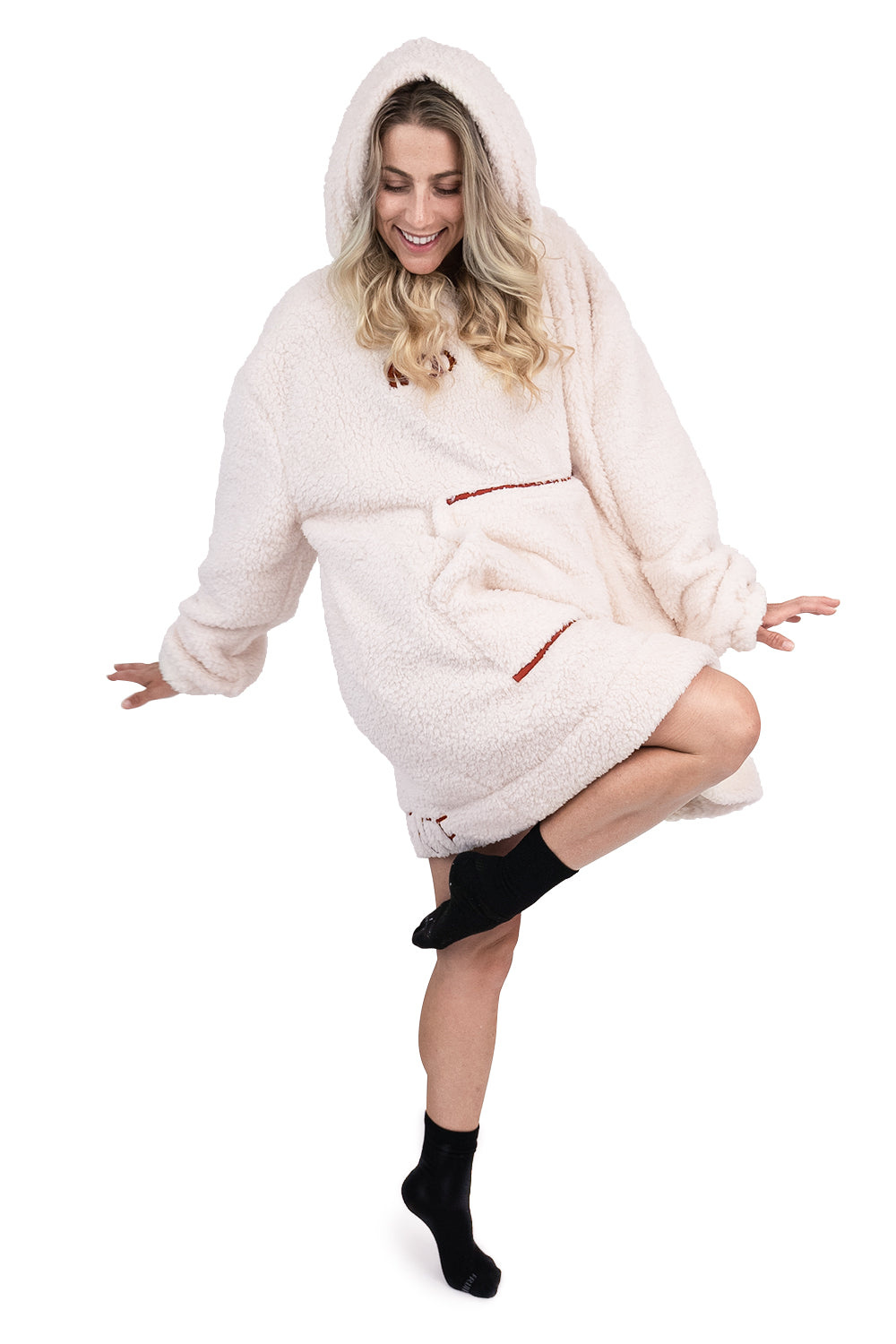 Jump Pocket MOD Blanc Couverture à Capuche Courte