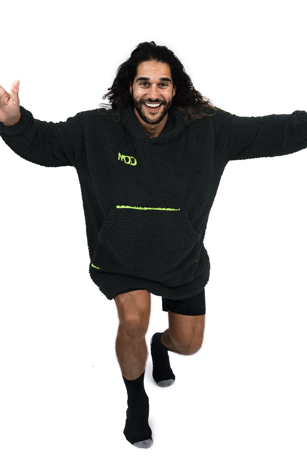 Jump Pocket MOD Couverture à capuche courte noire
