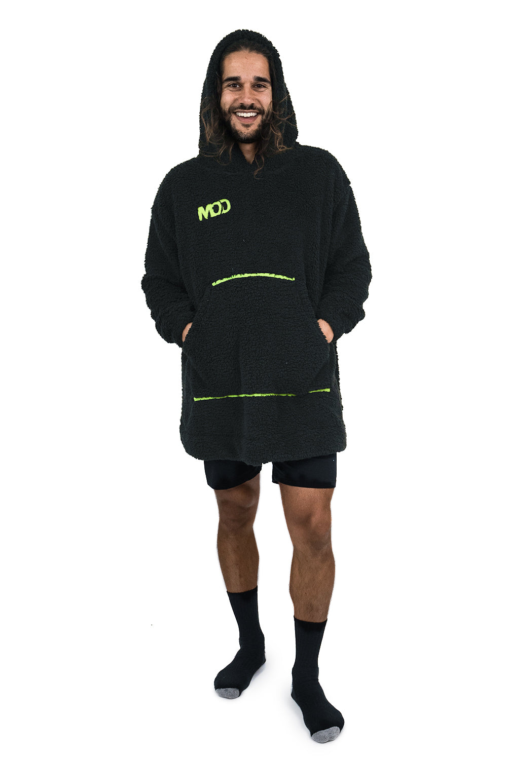Jump Pocket MOD Couverture à capuche courte noire