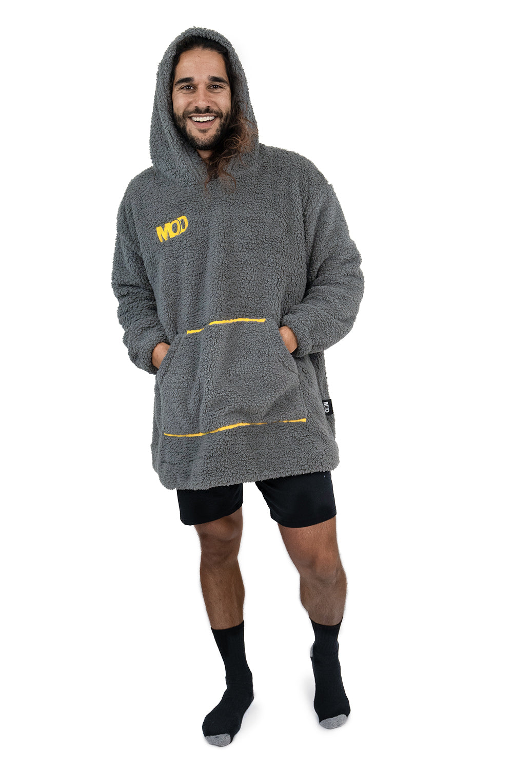 Jump Pocket MOD Gris Couverture à Capuche Courte