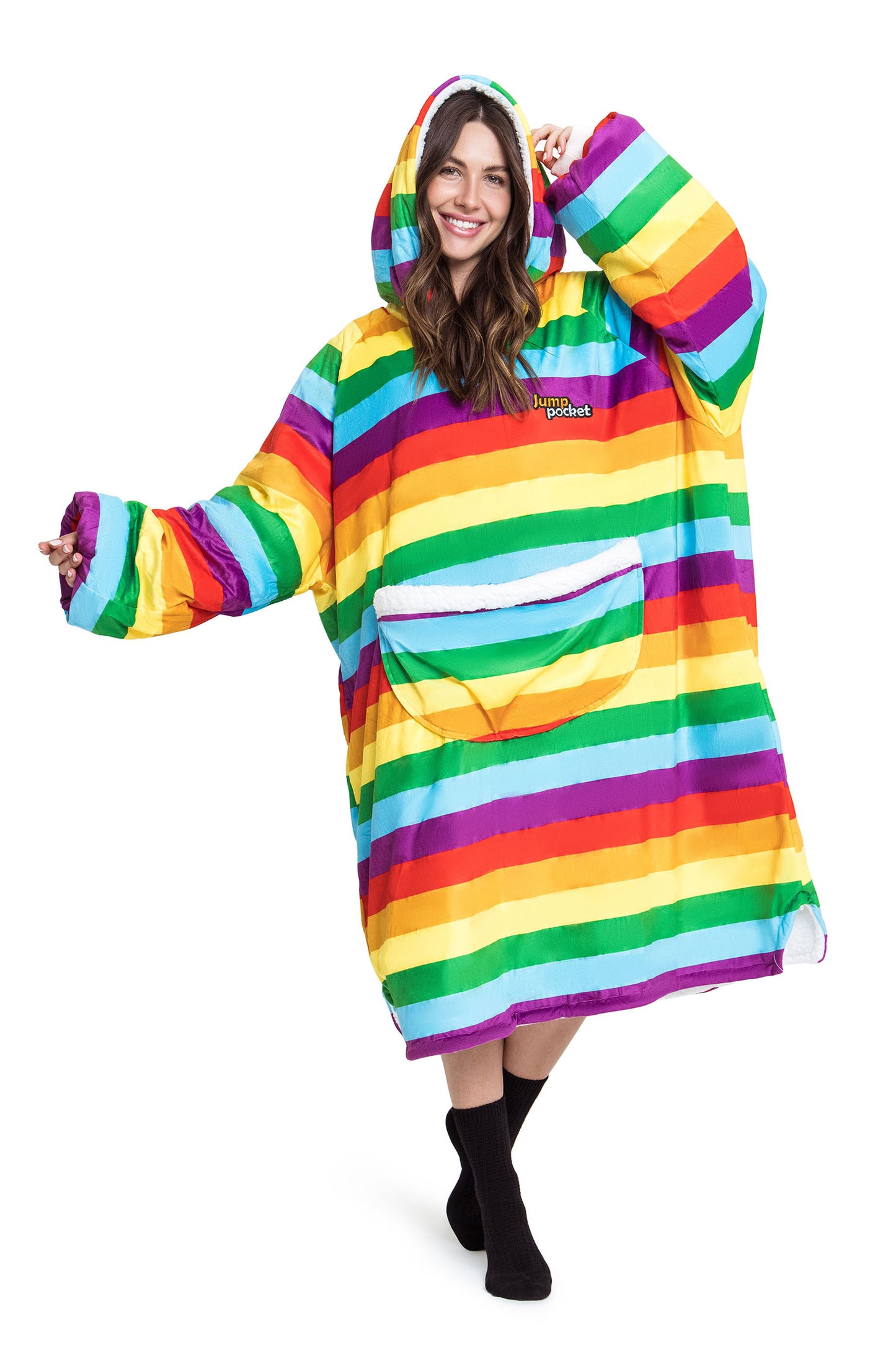 Jump Pocket Blanket Hoodies-Adult & Teen